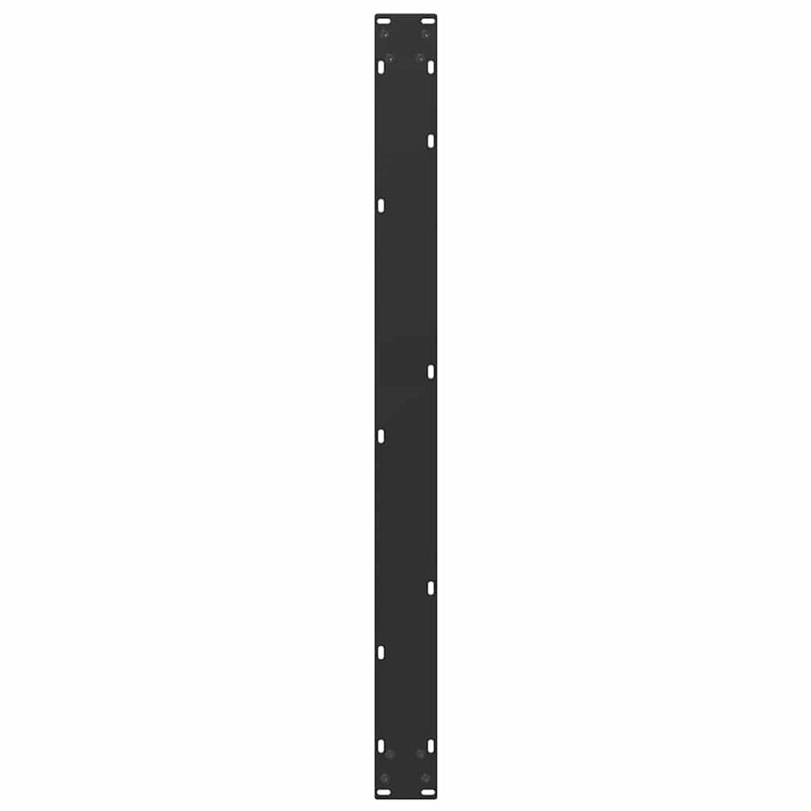 Salontafelpoten 2 st U-vormig 100x(72-73) cm staal zwart