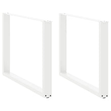 Salontafelpoten 2 st U-vormig 100x(72-73) cm staal wit