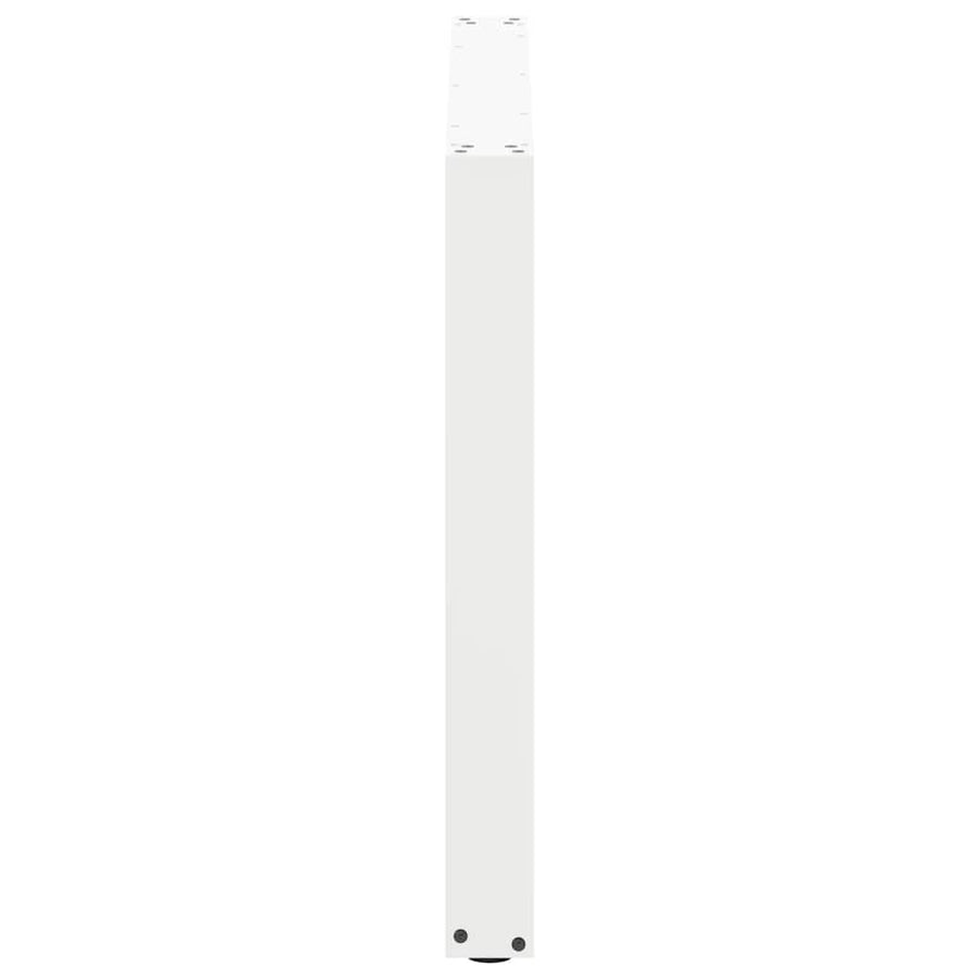 Salontafelpoten 2 st U-vormig 100x(72-73) cm staal wit
