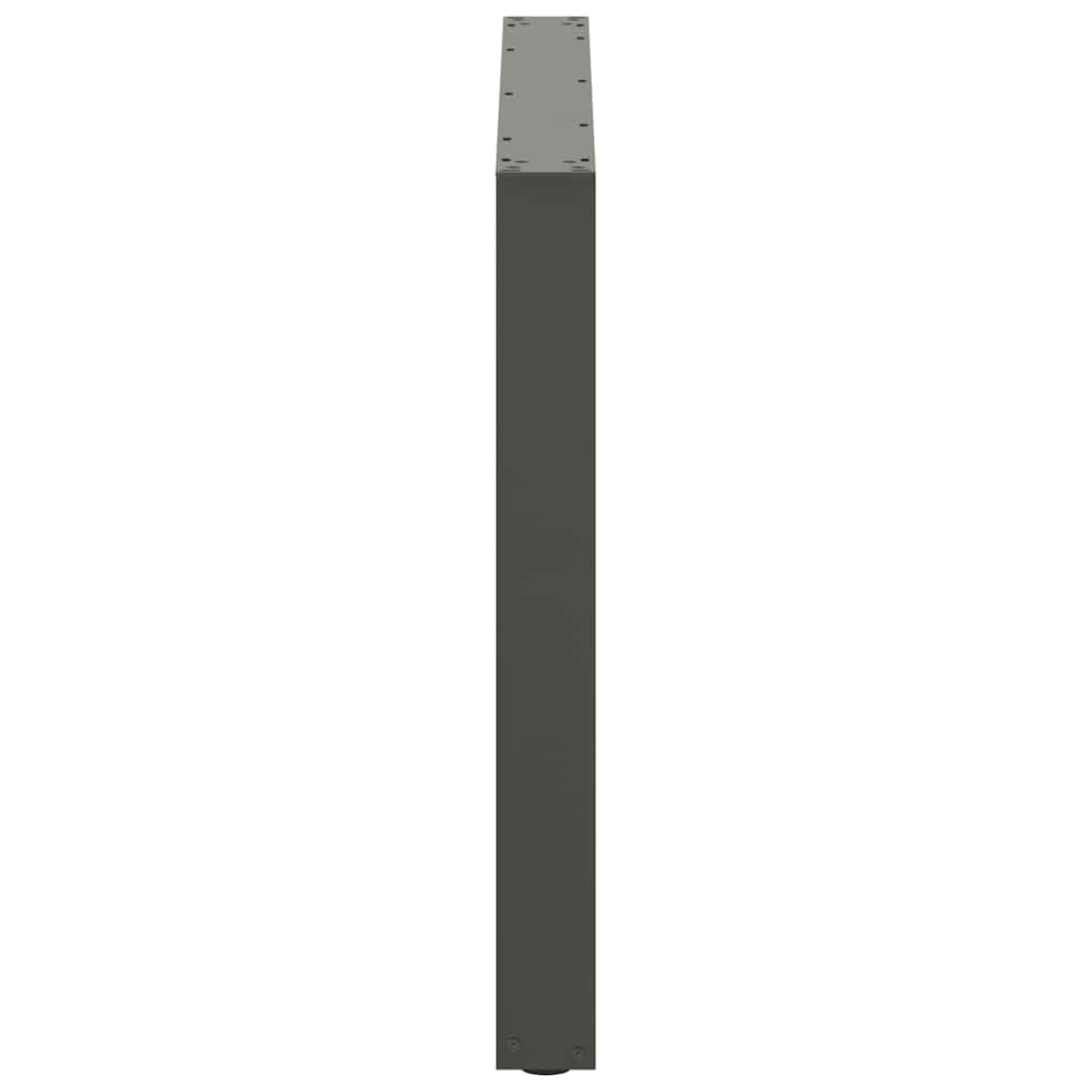 Salontafelpoten 2 st U-vormig 100x(72-73) cm staal antraciet