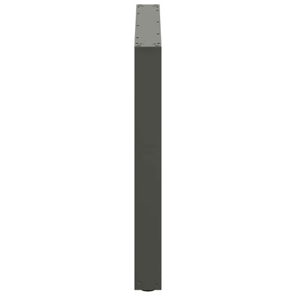 Salontafelpoten 2 st U-vormig 100x(72-73) cm staal antraciet