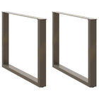 Eettafelpoten 2 st U-vormig 100x72 cm staal naturel