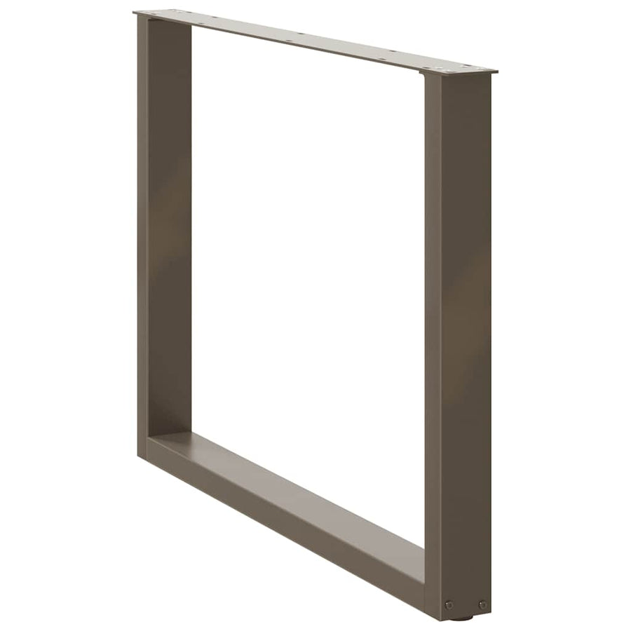 Eettafelpoten U-Vormig Staal Naturel 2 100 x (72-73) cm