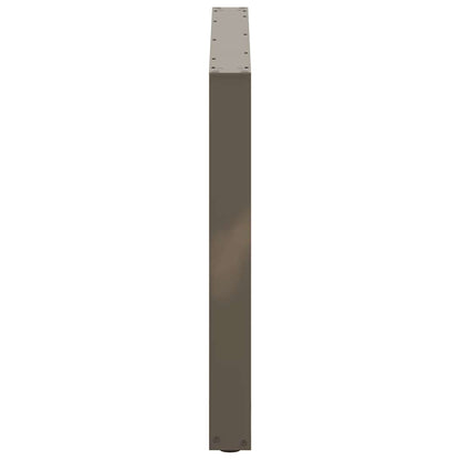 Eettafelpoten U-Vormig Staal Naturel 2 100 x (72-73) cm