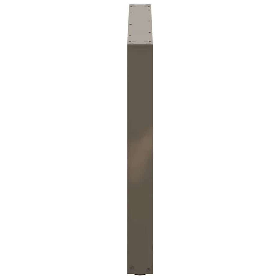 Eettafelpoten U-Vormig Staal Naturel 2 100 x (72-73) cm