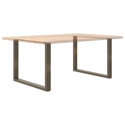 Eettafelpoten U-Vormig Staal Naturel 2 100 x (72-73) cm