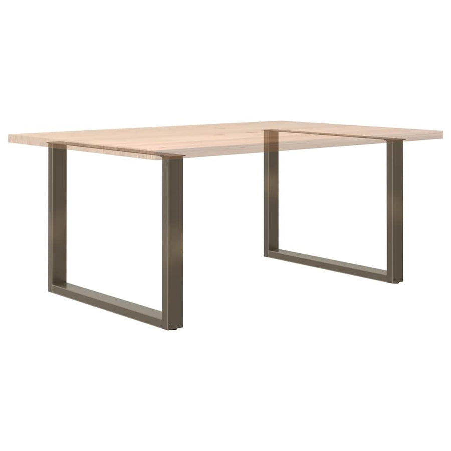 Eettafelpoten U-Vormig Staal Naturel 2 100 x (72-73) cm