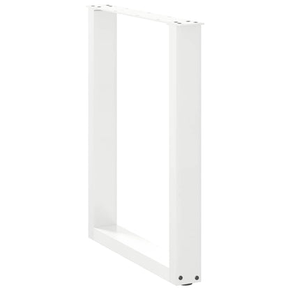 Salontafelpoten 3 st U-vormig 70x(72-73) cm staal wit