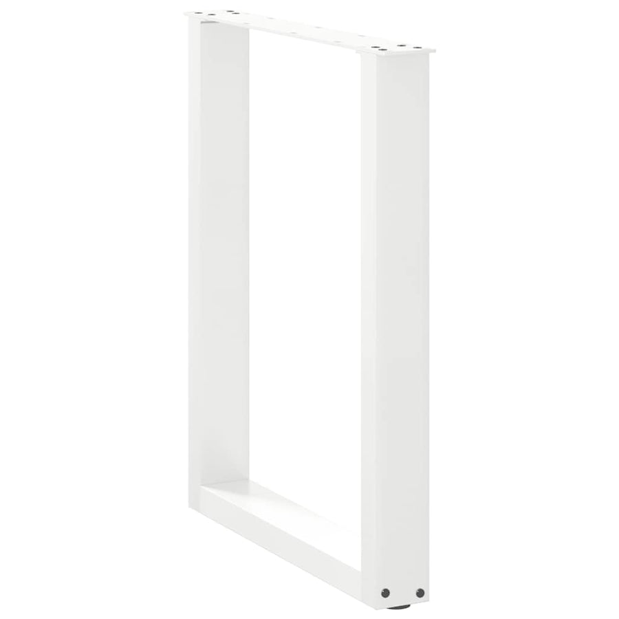 Salontafelpoten 3 st U-vormig 70x(72-73) cm staal wit