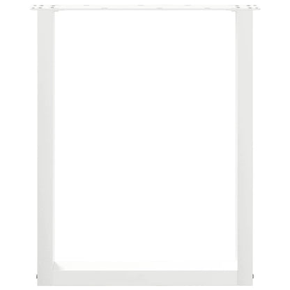 Salontafelpoten 3 st U-vormig 70x(72-73) cm staal wit
