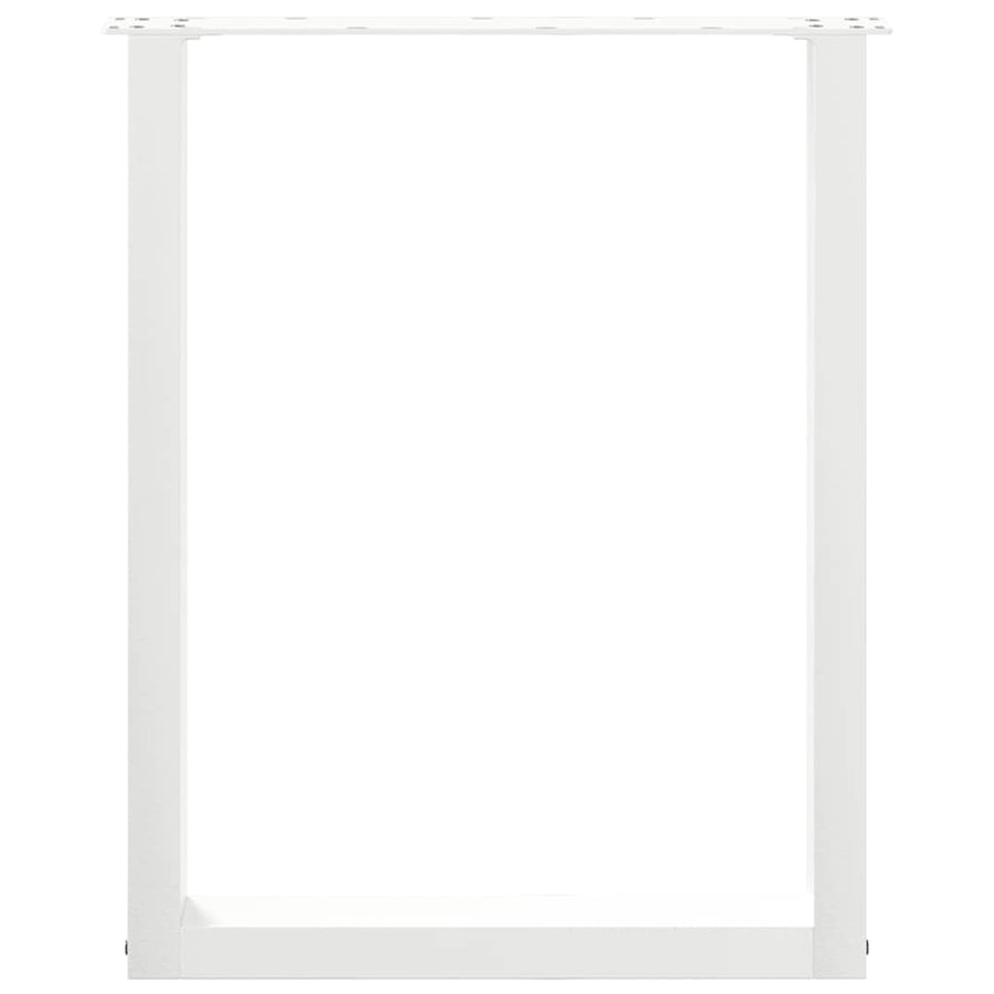Salontafelpoten 3 st U-vormig 70x(72-73) cm staal wit