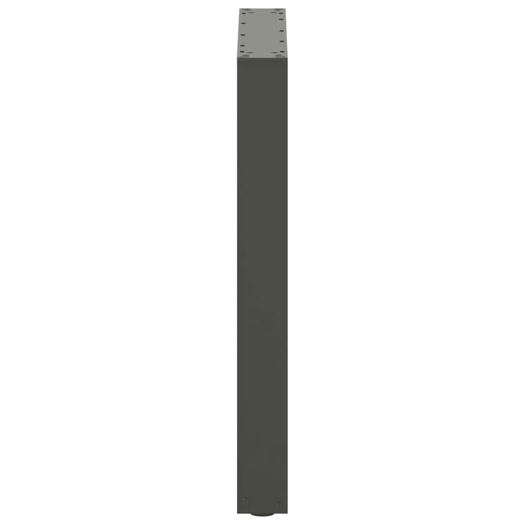Salontafelpoten U-Vormig Staal Naturel 3 70 x (72-73) cm