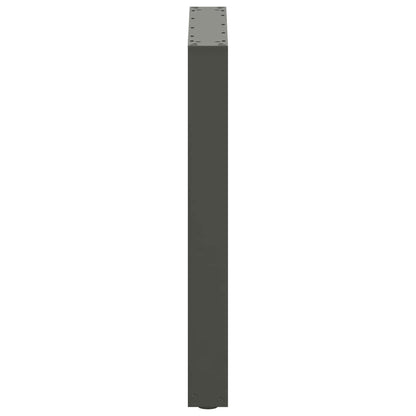 Salontafelpoten U-Vormig Staal Naturel 3 70 x (72-73) cm