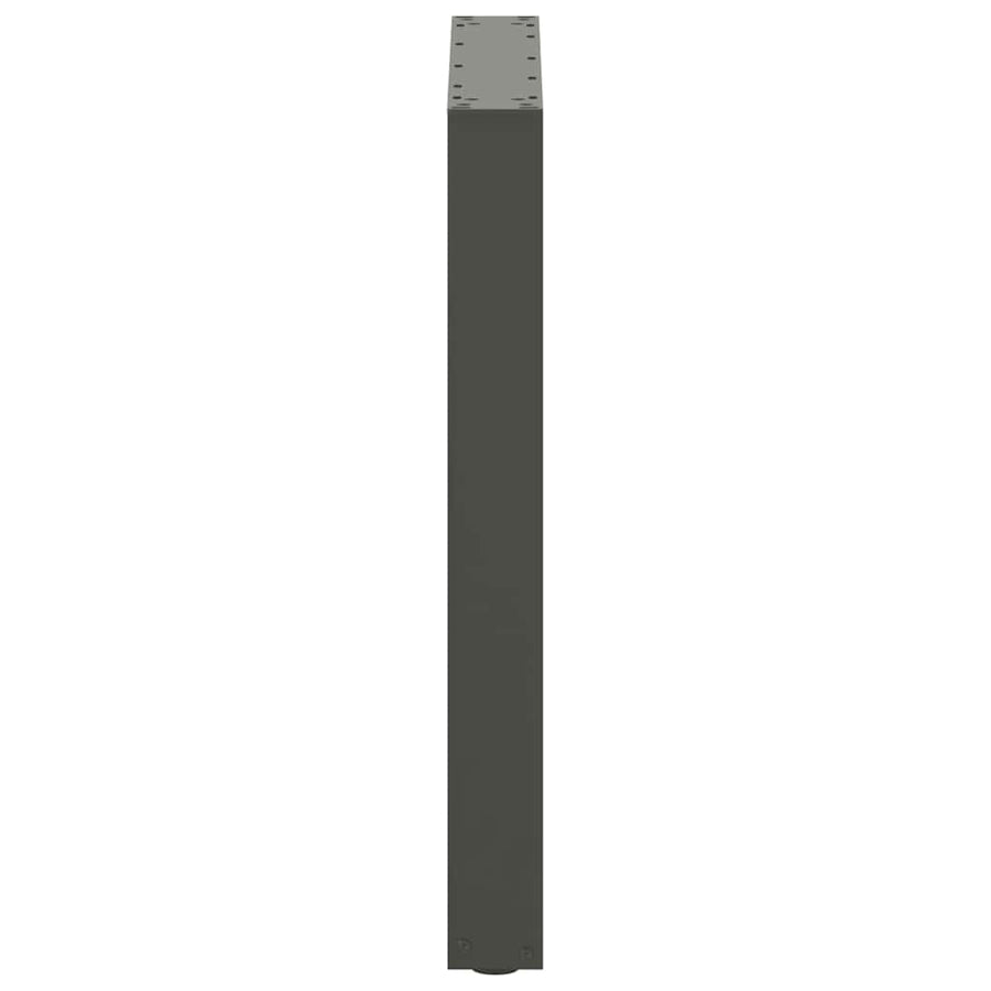 Salontafelpoten U-Vormig Staal Naturel 3 70 x (72-73) cm
