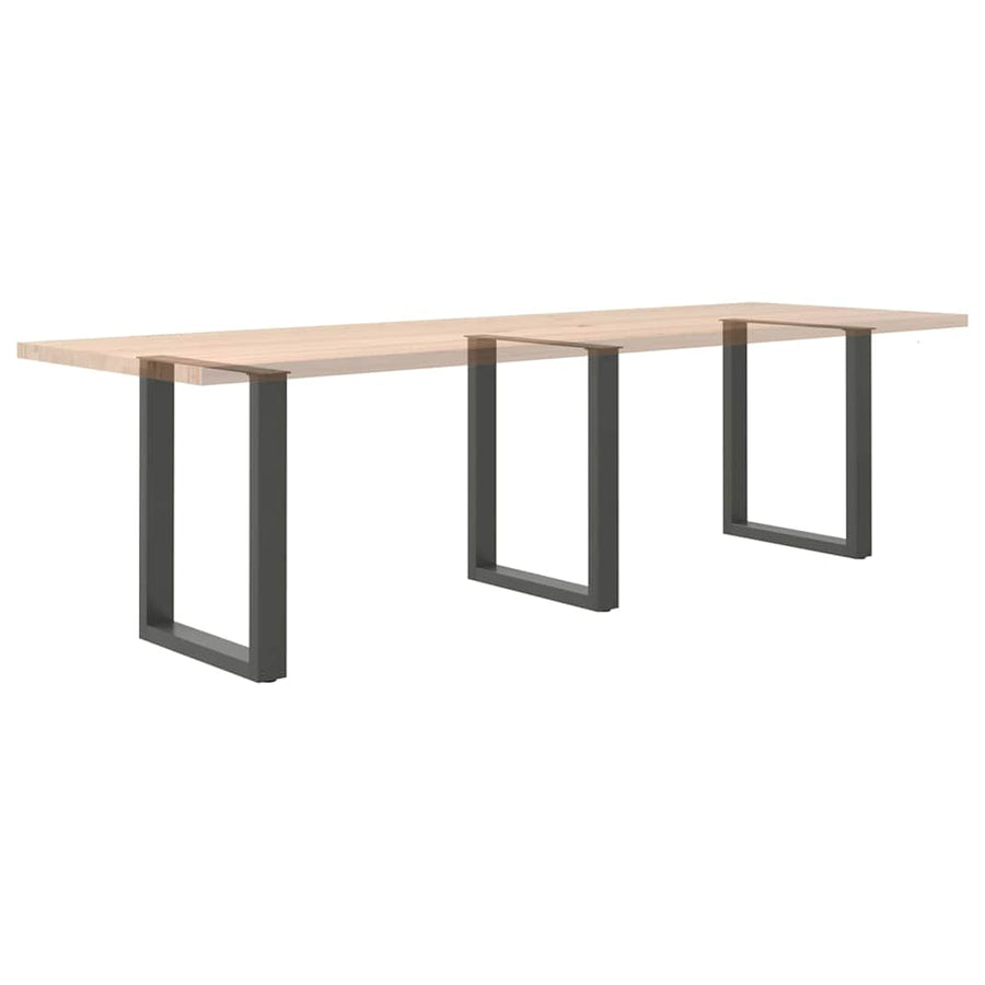 Salontafelpoten U-Vormig Staal Naturel 3 70 x (72-73) cm