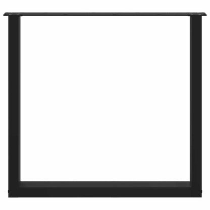 Salontafelpoten 3 st U-vormig 80x(72-73) cm staal zwart