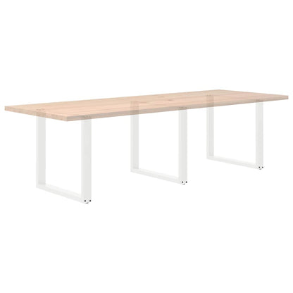 Salontafelpoten 3 st U-vormig 80x(72-73) cm staal wit