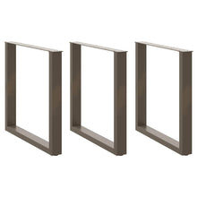 Salontafelpoten U-Vormig Staal Naturel 3 80 x (72-73) cm