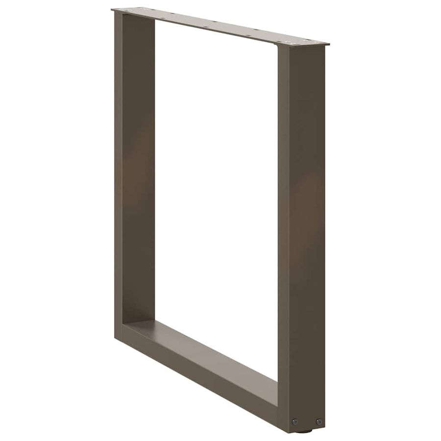 Salontafelpoten U-Vormig Staal Naturel 3 80 x (72-73) cm