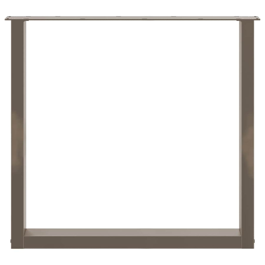 Salontafelpoten U-Vormig Staal Naturel 3 80 x (72-73) cm