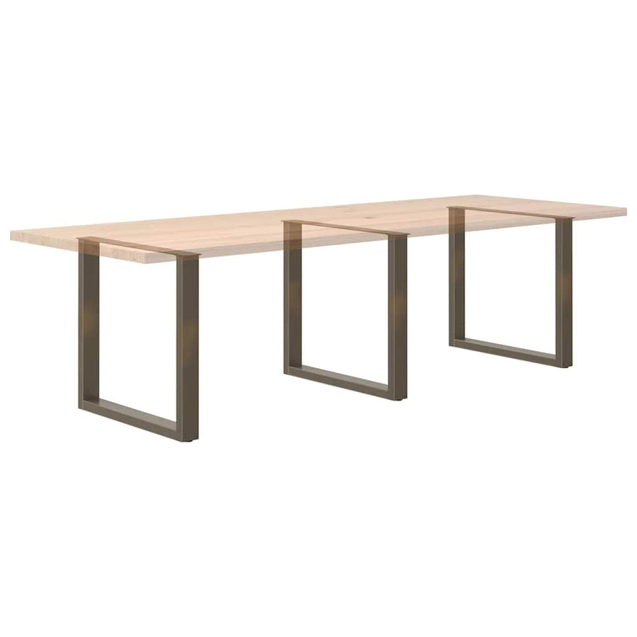 Salontafelpoten U-Vormig Staal Naturel 3 80 x (72-73) cm