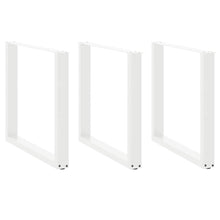 Salontafelpoten 3 st U-vormig 90x(72-73) cm staal wit