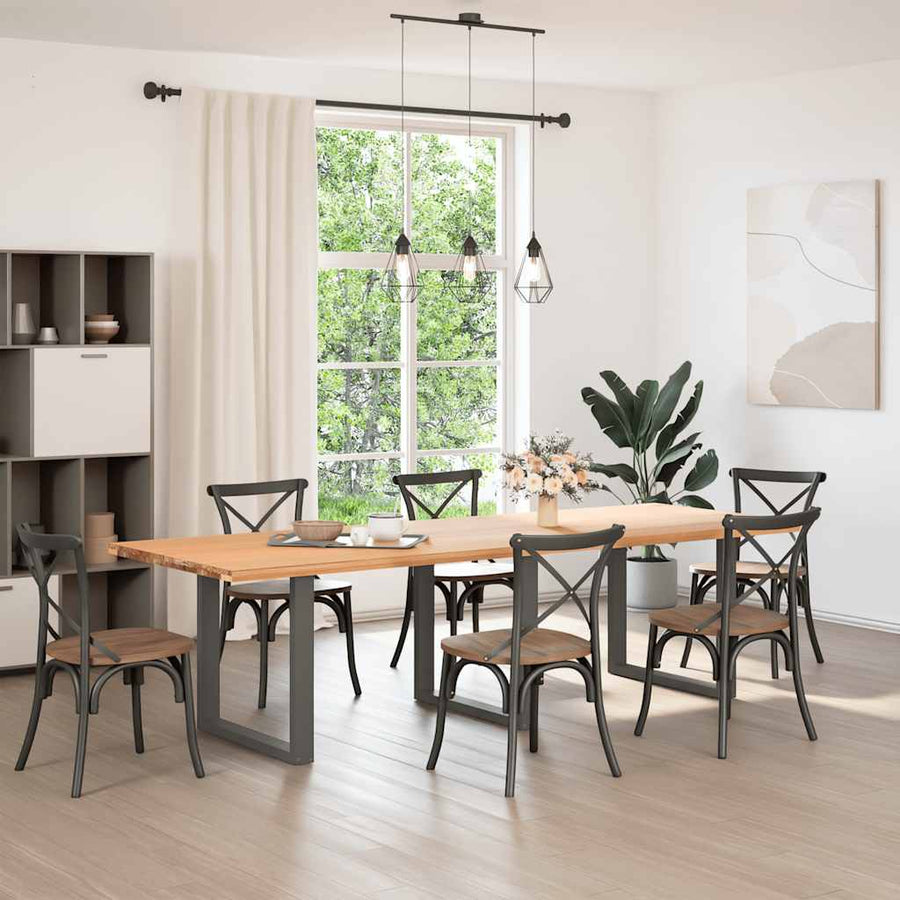 Salontafelpoten 3 st U-vormig 90x(72-73) cm staal antraciet