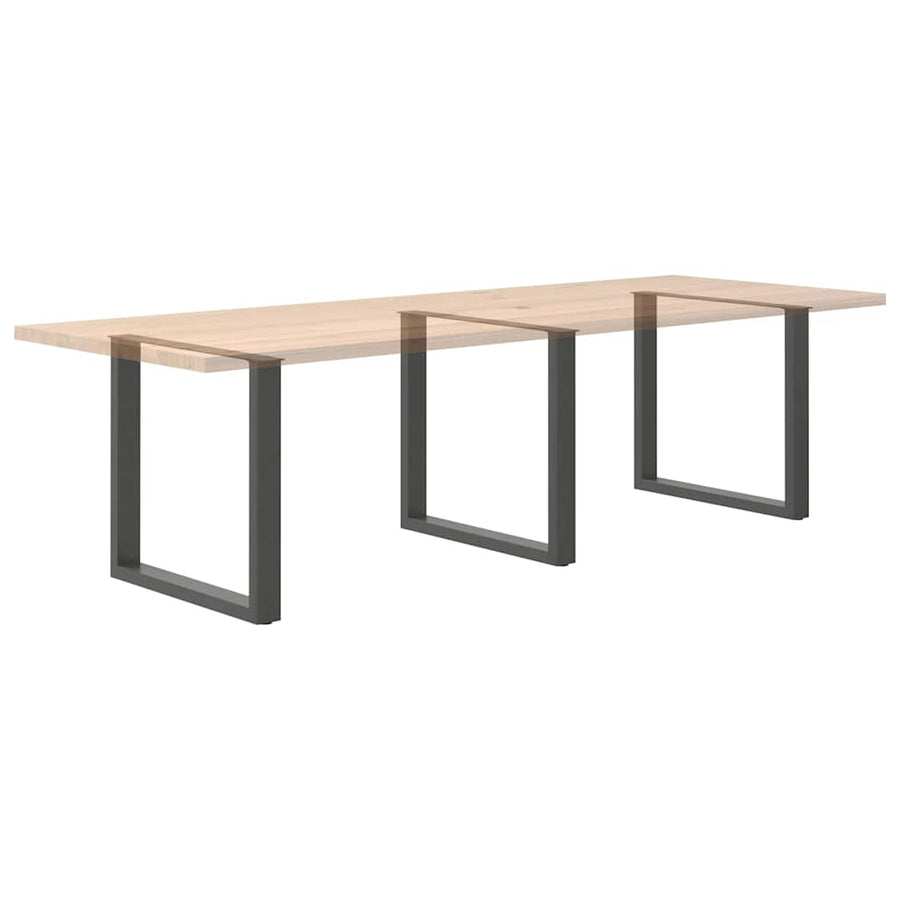 Salontafelpoten 3 st U-vormig 90x(72-73) cm staal antraciet