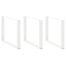 Salontafelpoten 2 st U-vormig 100x(72-73) cm staal wit