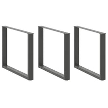 Salontafelpoten 2 st U-vormig 100x(72-73) cm staal antraciet