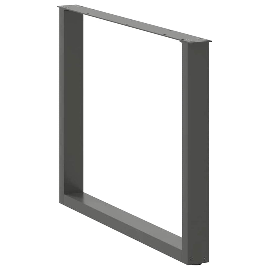 Salontafelpoten 2 st U-vormig 100x(72-73) cm staal antraciet