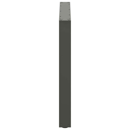 Salontafelpoten 2 st U-vormig 100x(72-73) cm staal antraciet