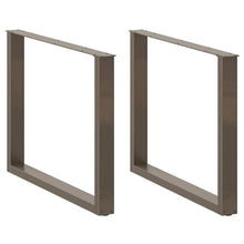 Eettafelpoten U-Vormig Staal Naturel 3 100 x (72-73) cm