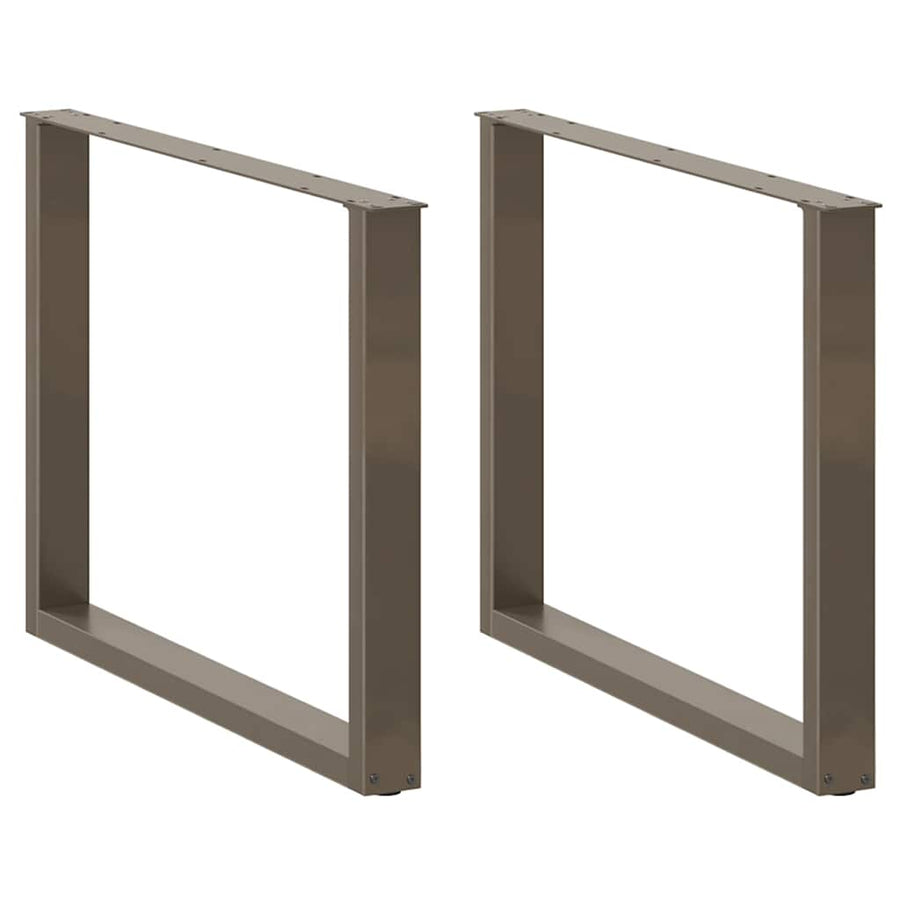 Eettafelpoten U-Vormig Staal Naturel 3 100 x (72-73) cm