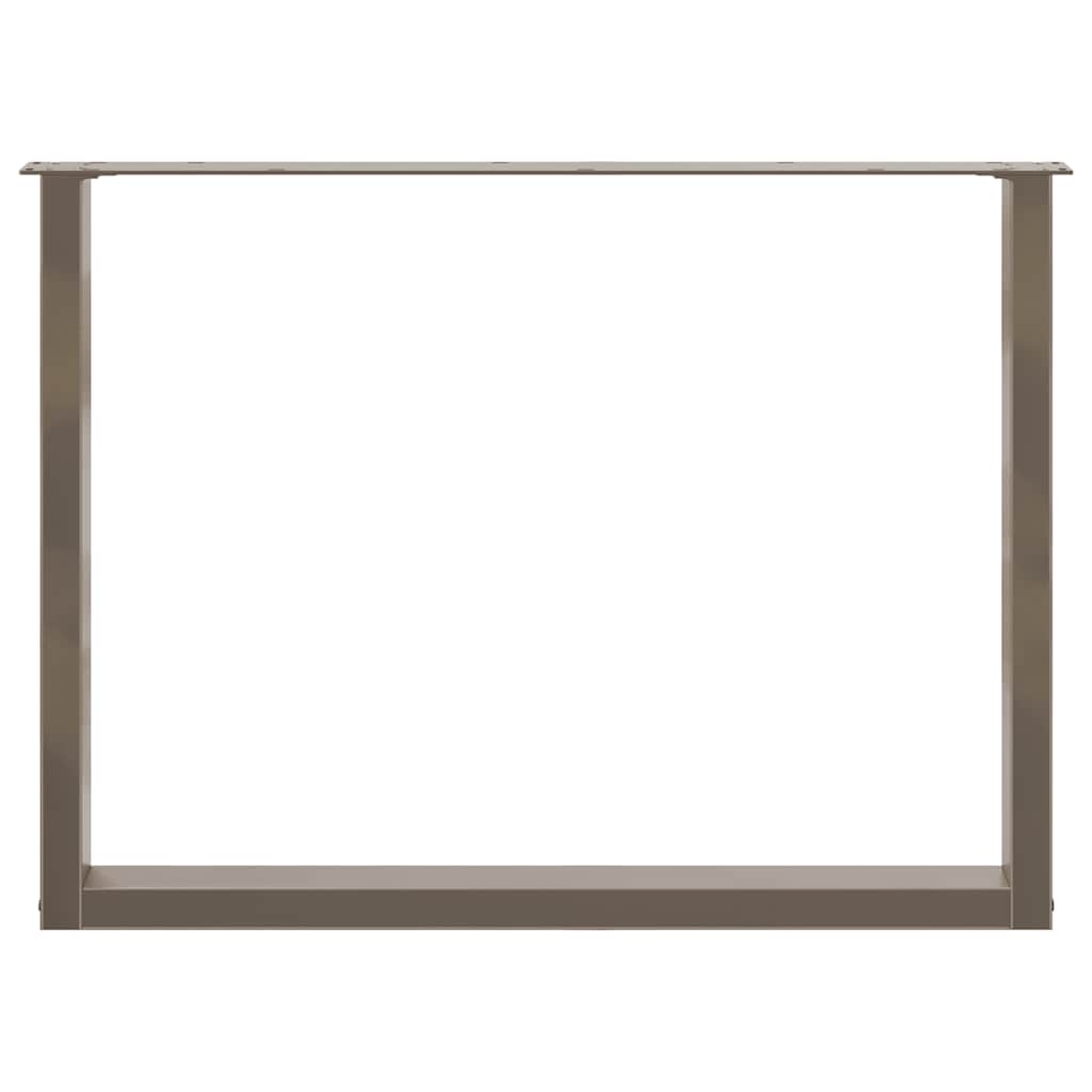 Eettafelpoten U-Vormig Staal Naturel 3 100 x (72-73) cm