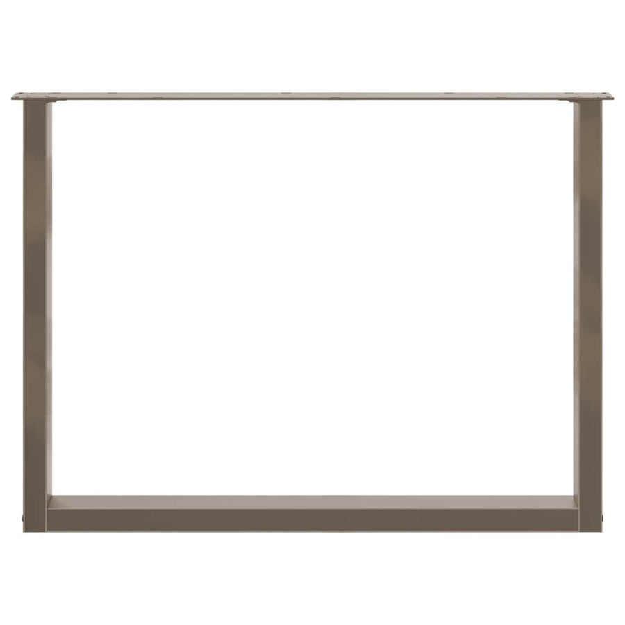 Eettafelpoten U-Vormig Staal Naturel 3 100 x (72-73) cm