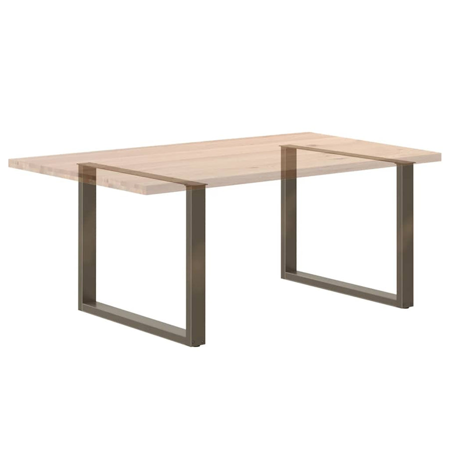 Eettafelpoten U-Vormig Staal Naturel 3 100 x (72-73) cm