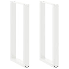 Bar table legs 2 pcs U-shaped 40x(90-91) cm steel white