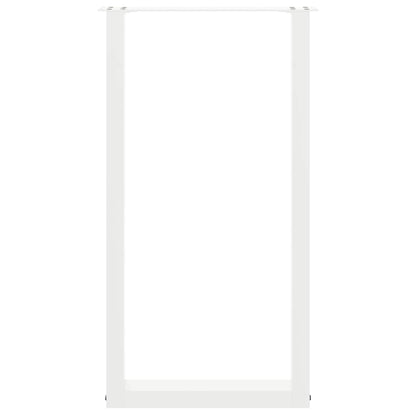 Salontafelpoten 2 st U-vormig 40x(90-91) cm staal wit