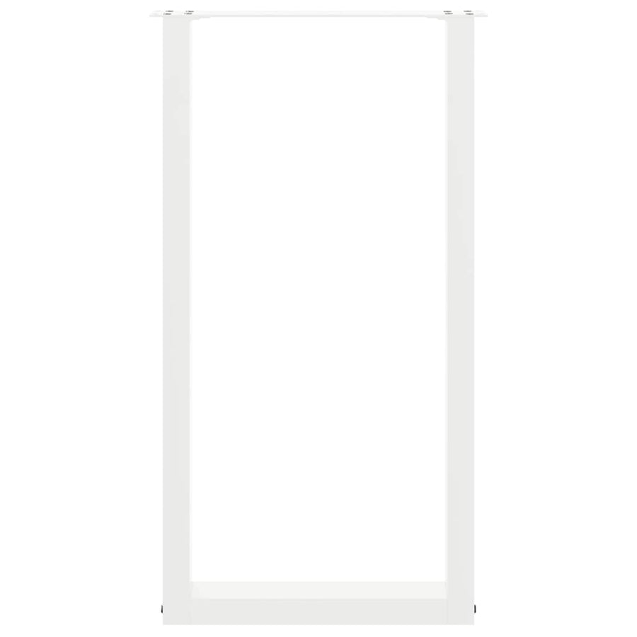 Salontafelpoten 2 st U-vormig 40x(90-91) cm staal wit