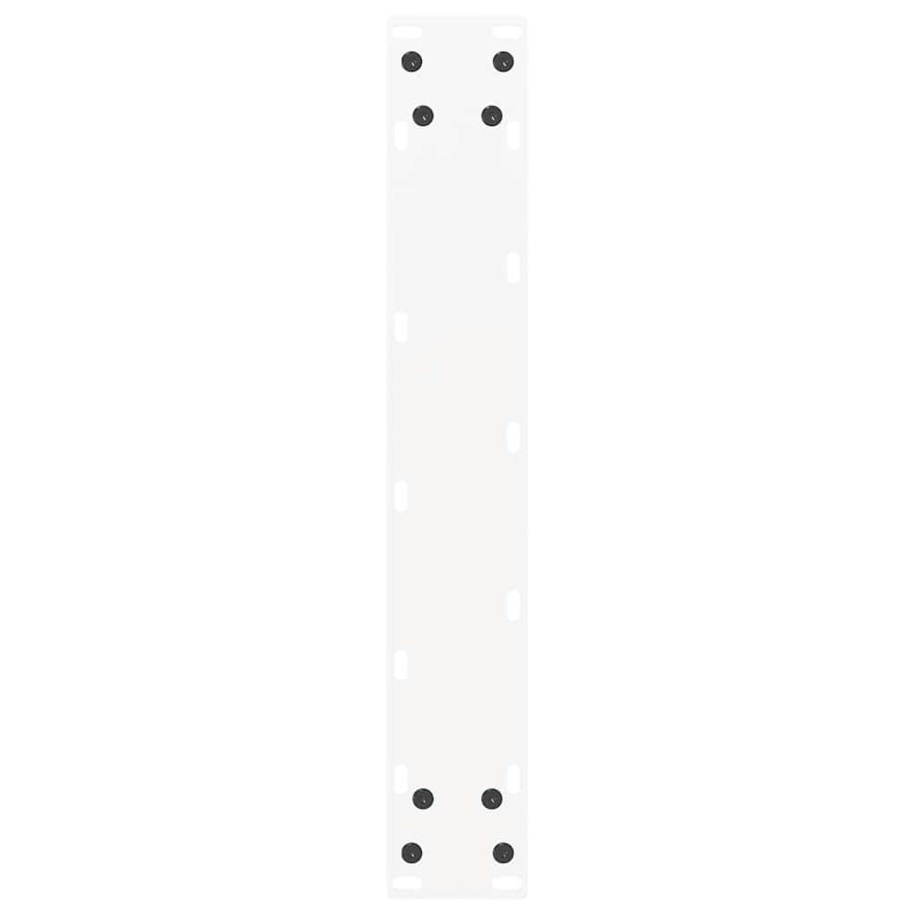Salontafelpoten 2 st U-vormig 40x(90-91) cm staal wit
