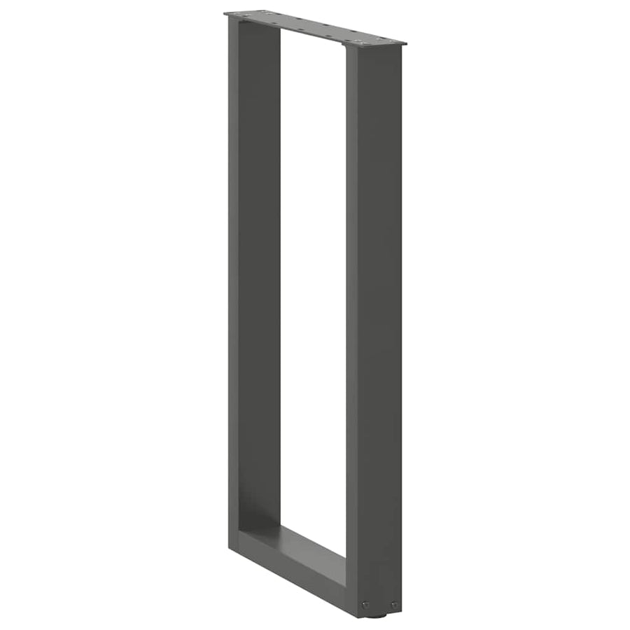 Salontafelpoten 2 st U-vormig 40x(90-91) cm staal antraciet
