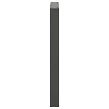 Salontafelpoten 2 st U-vormig 40x(90-91) cm staal antraciet