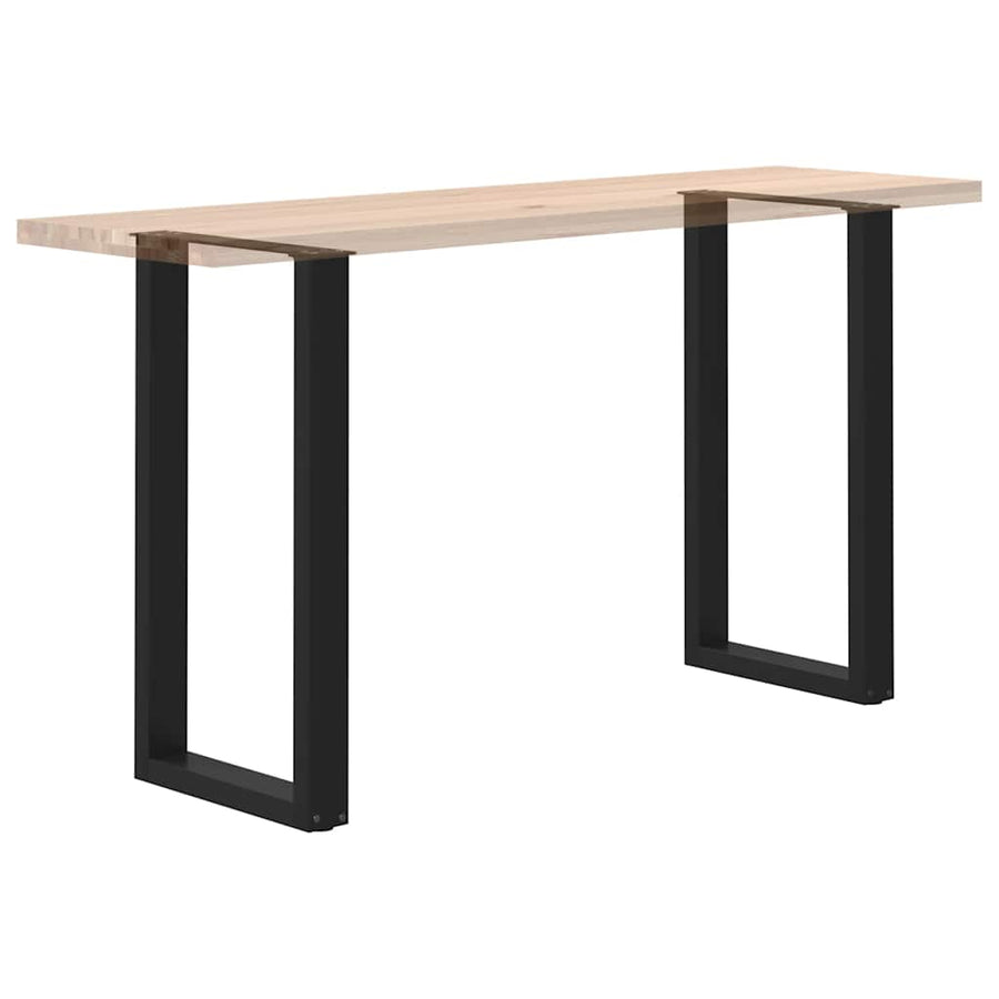 Salontafelpoten 2 st U-vormig 50x(90-91) cm staal zwart