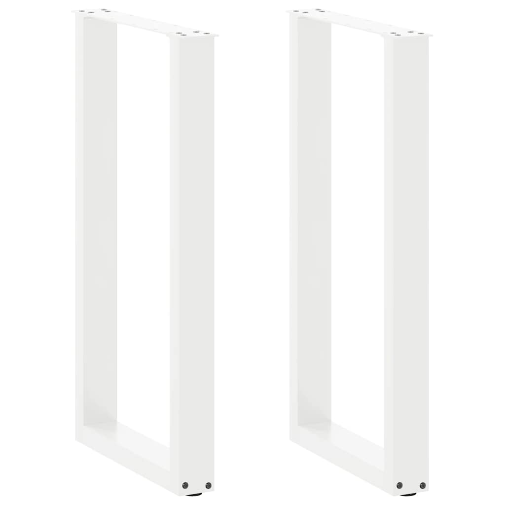 Bartafelpoten 2 st U-vormig 50x(90-91)cm staal wit