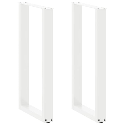 Bartafelpoten 2 st U-vormig 50x(90-91)cm staal wit