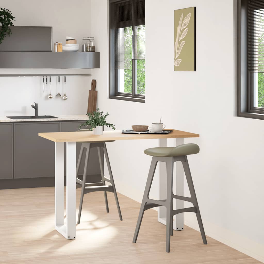 Bartafelpoten 2 st U-vormig 50x(90-91)cm staal wit