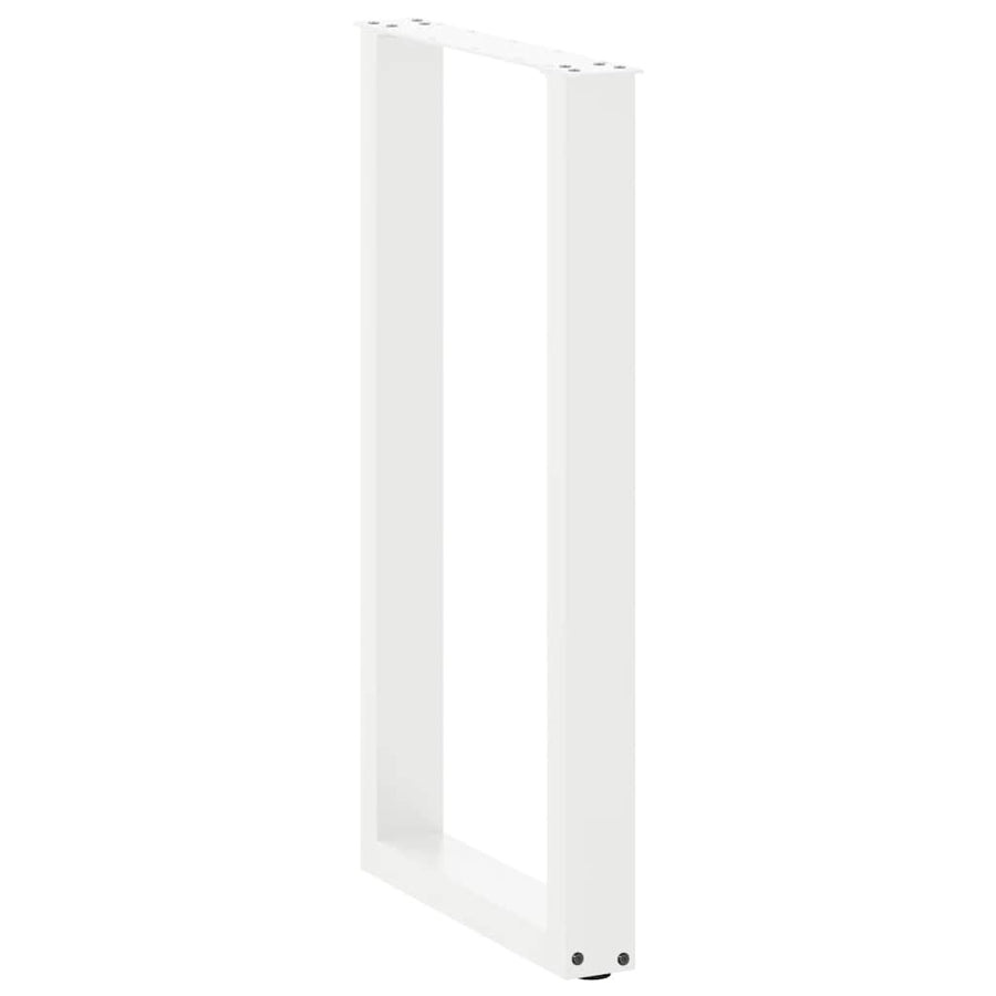 Bartafelpoten 2 st U-vormig 50x(90-91)cm staal wit