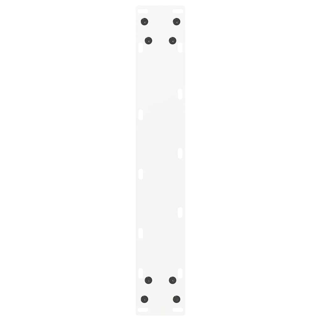 Bartafelpoten 2 st U-vormig 50x(90-91)cm staal wit