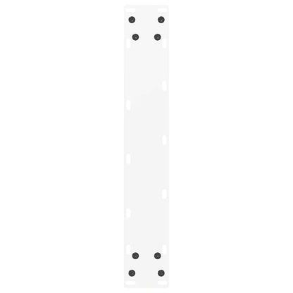 Bartafelpoten 2 st U-vormig 50x(90-91)cm staal wit